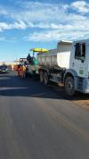 Obras de pavimentao em Oeiras