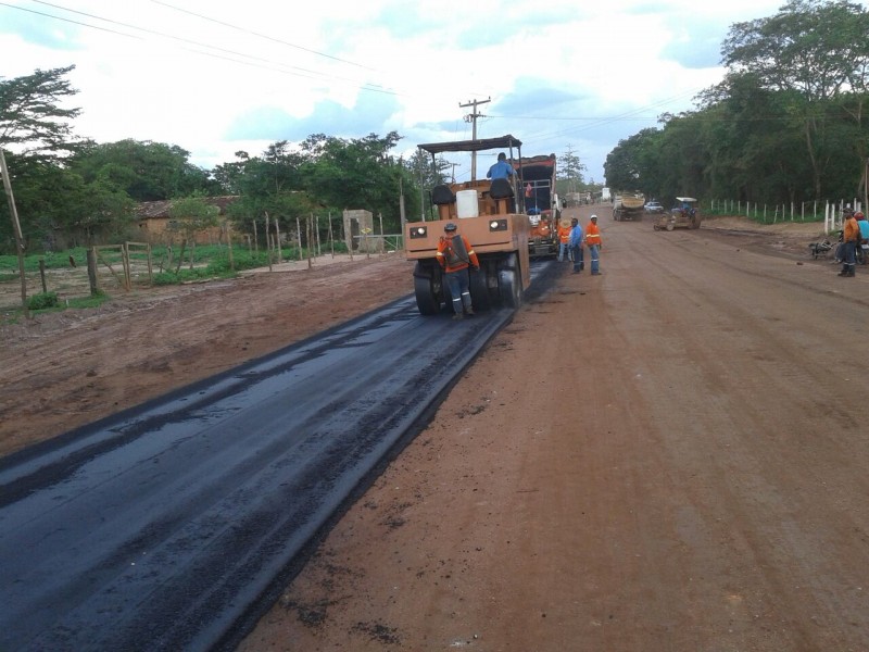 OBRAS DE PAVIMENTAÇÃO EM CORRENTE